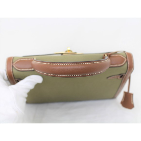 Hermes Kelly 28 Brown Moss Green - Picture 6 of 16